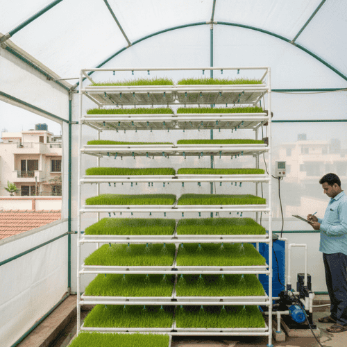 Automated Fodder System Installation – Verdant Farms India